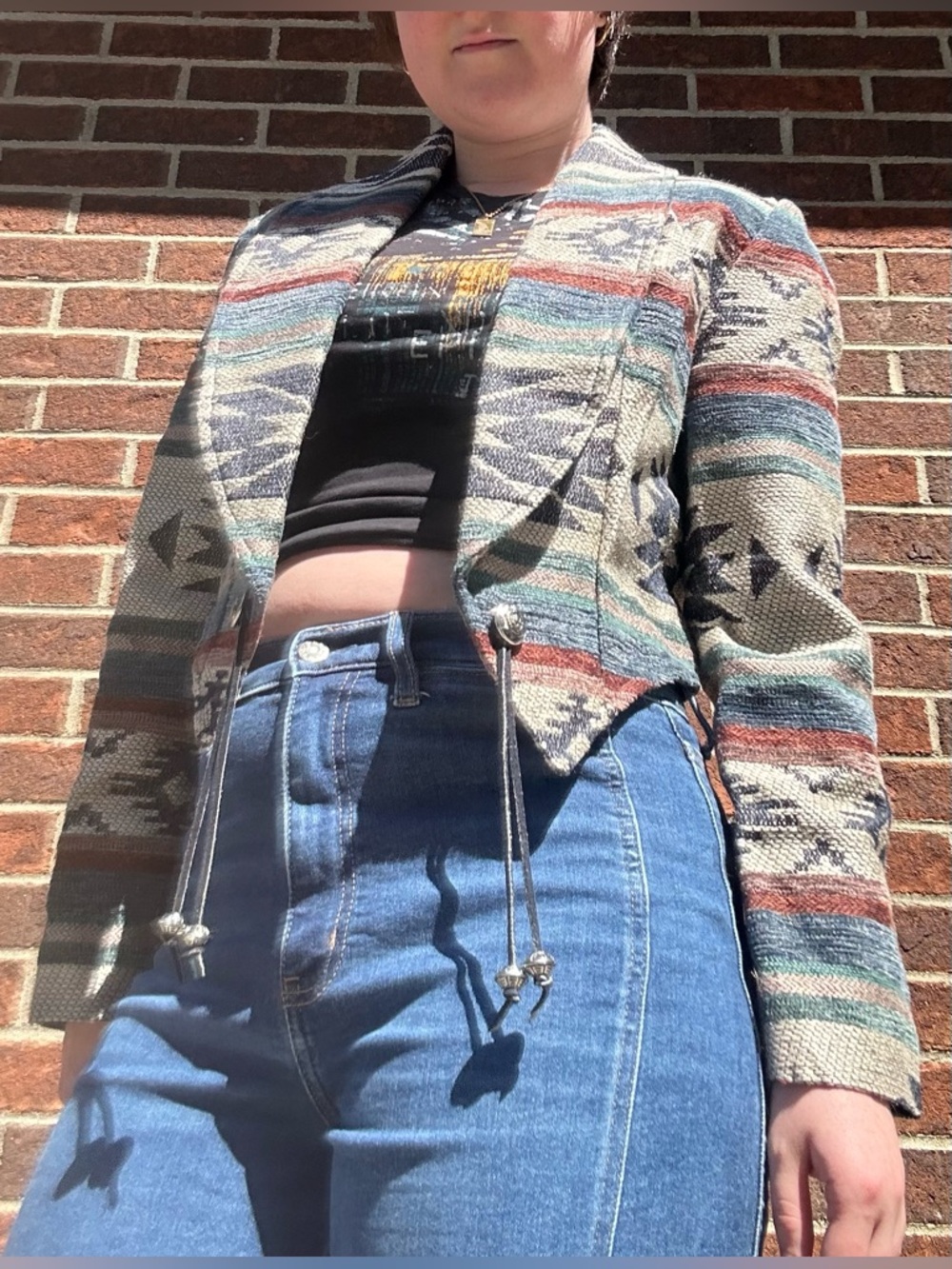 Western cropped tapestry jacket - Picture 11 of 16